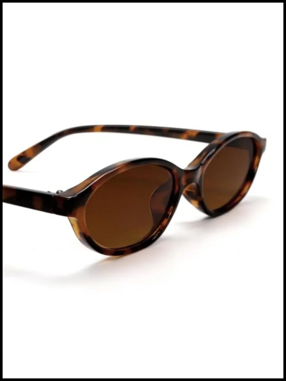 Retro Oval Sunglasses for Women Cat Eye 90s Sunnies Lightweight UV Protection